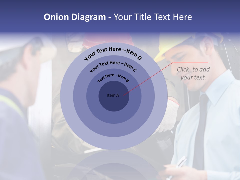 Forklift Foreman Caucasian PowerPoint Template