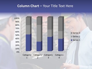 Forklift Foreman Caucasian PowerPoint Template