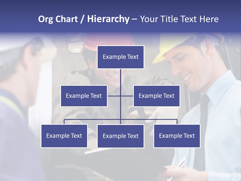 Forklift Foreman Caucasian PowerPoint Template