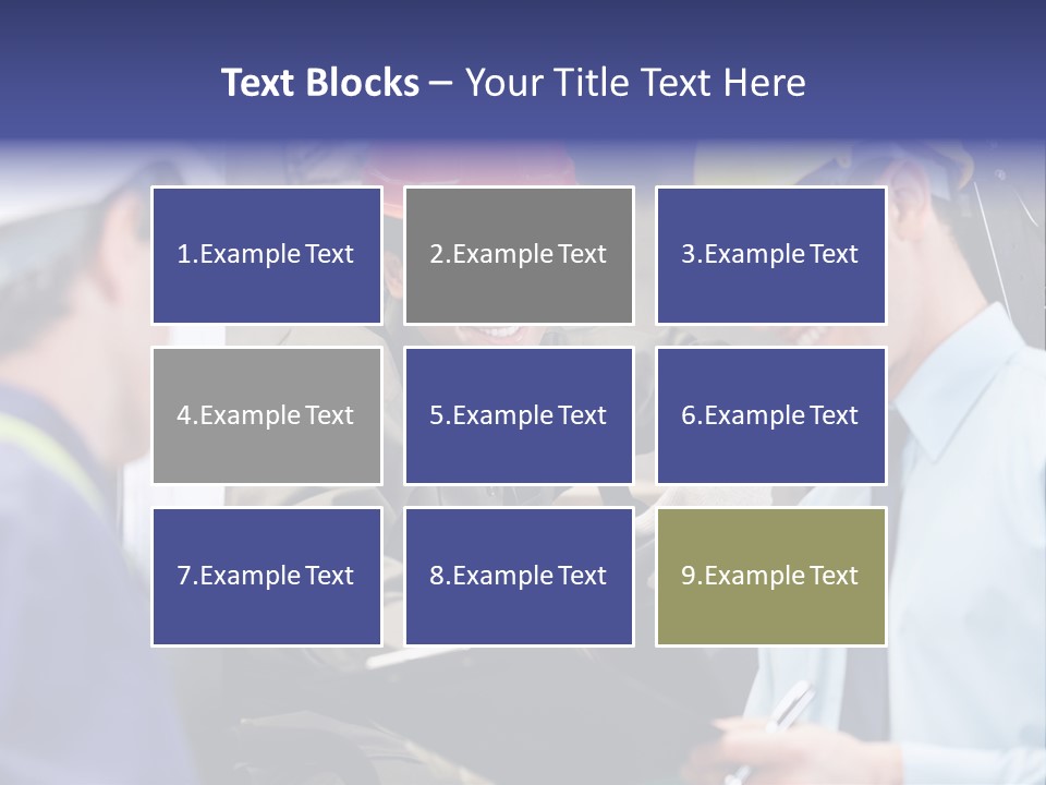 Forklift Foreman Caucasian PowerPoint Template