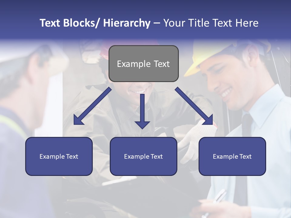 Forklift Foreman Caucasian PowerPoint Template
