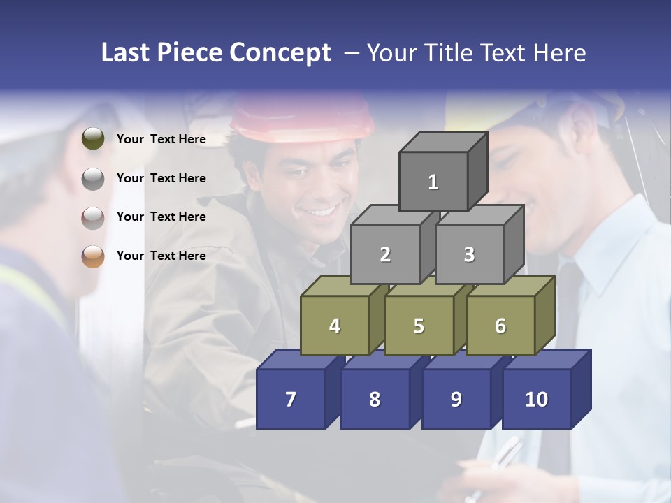 Forklift Foreman Caucasian PowerPoint Template