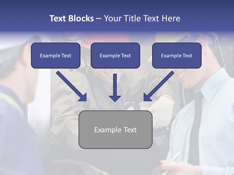 Forklift Foreman Caucasian PowerPoint Template