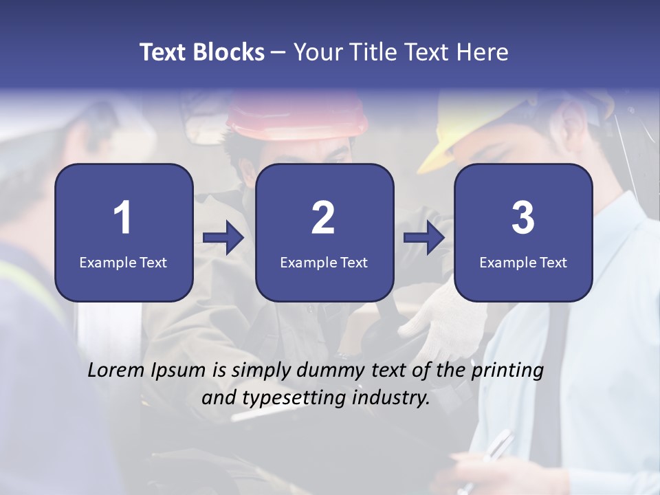 Forklift Foreman Caucasian PowerPoint Template