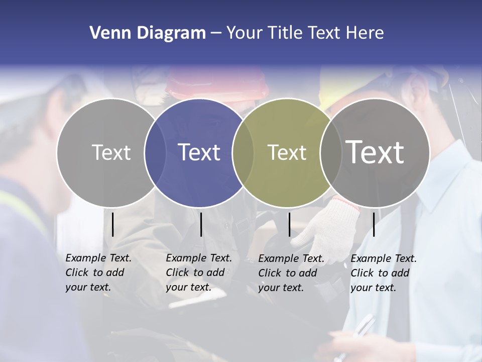 Forklift Foreman Caucasian PowerPoint Template