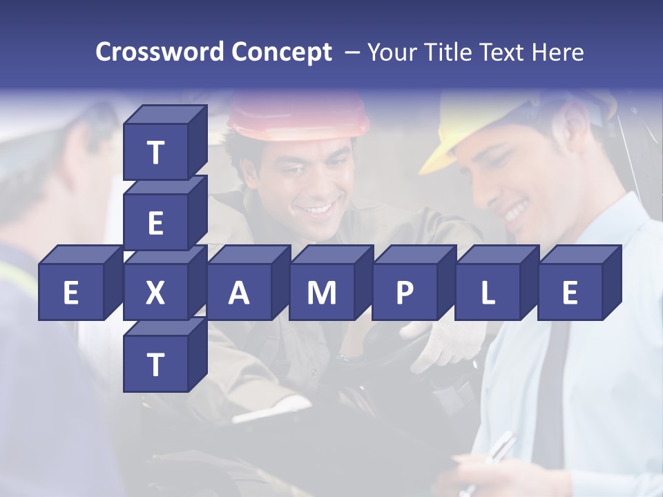 Forklift Foreman Caucasian PowerPoint Template