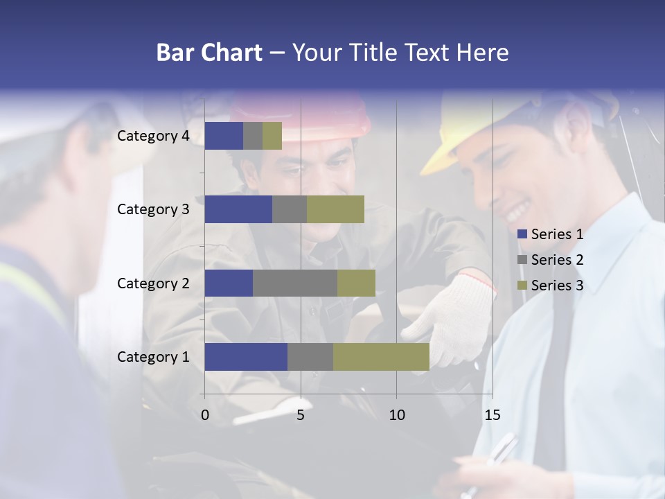 Forklift Foreman Caucasian PowerPoint Template