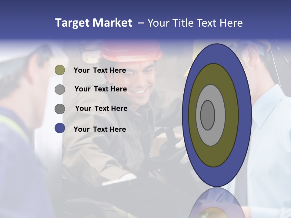 Forklift Foreman Caucasian PowerPoint Template