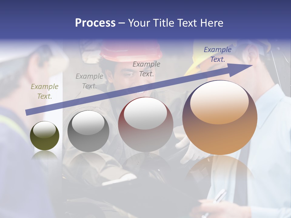 Forklift Foreman Caucasian PowerPoint Template