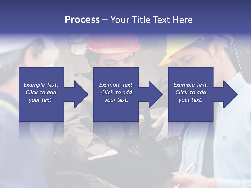 Forklift Foreman Caucasian PowerPoint Template