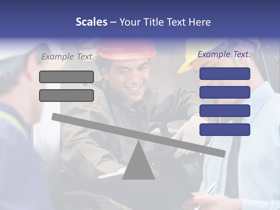 Forklift Foreman Caucasian PowerPoint Template