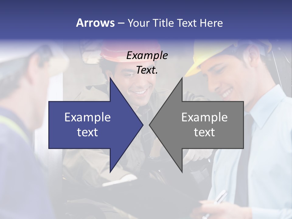 Forklift Foreman Caucasian PowerPoint Template