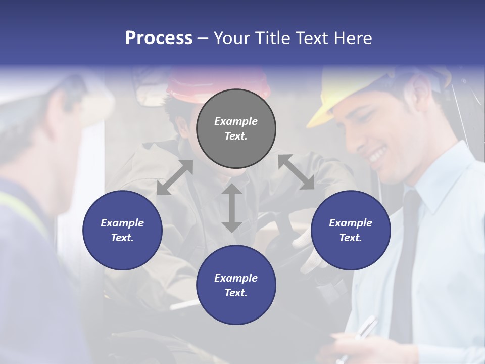 Forklift Foreman Caucasian PowerPoint Template