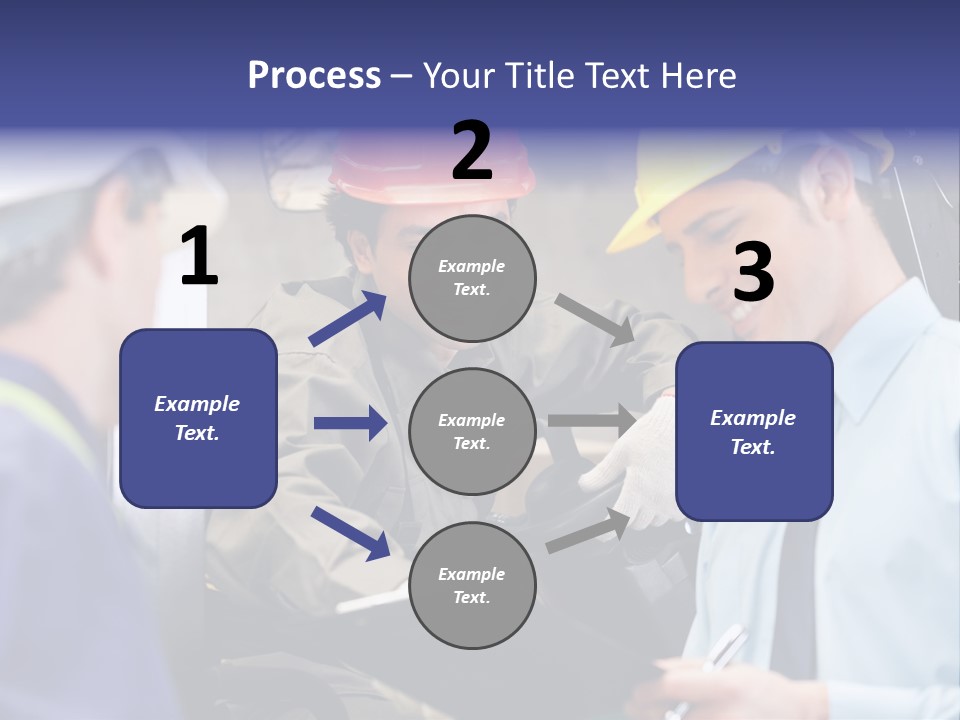 Forklift Foreman Caucasian PowerPoint Template