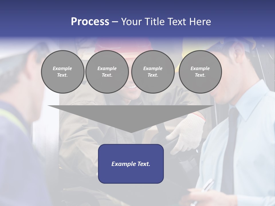 Forklift Foreman Caucasian PowerPoint Template