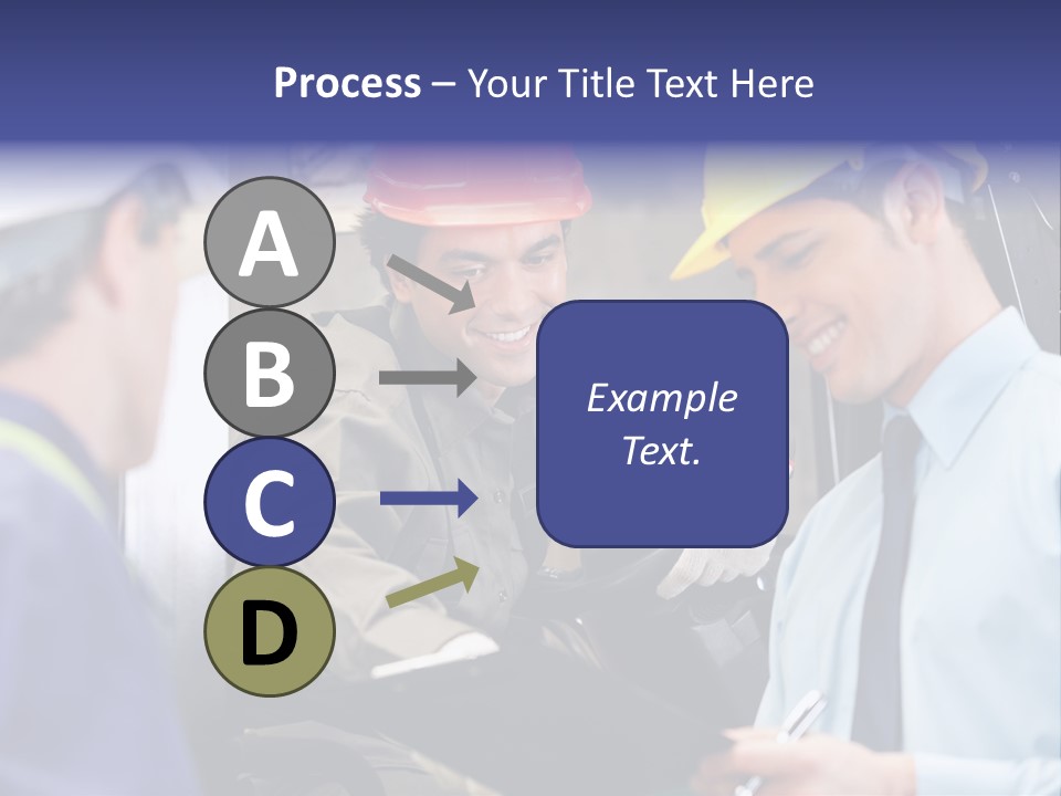 Forklift Foreman Caucasian PowerPoint Template