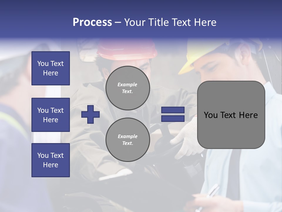 Forklift Foreman Caucasian PowerPoint Template
