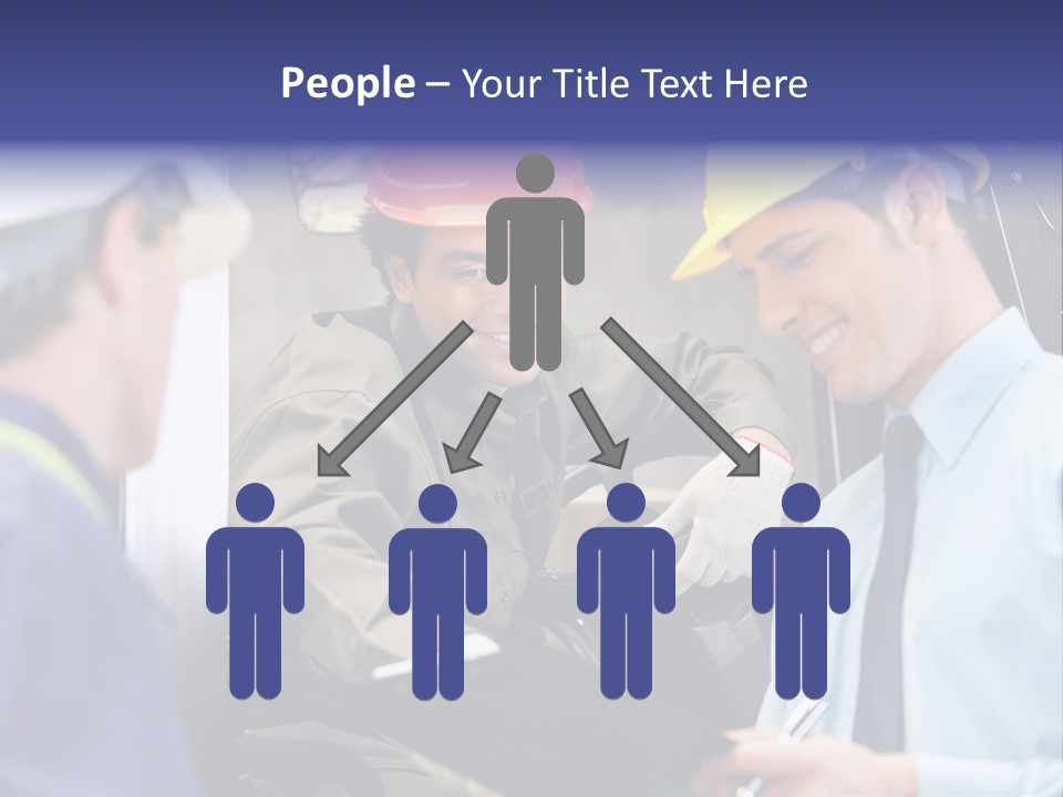 Forklift Foreman Caucasian PowerPoint Template