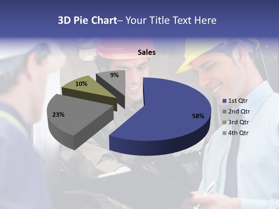Forklift Foreman Caucasian PowerPoint Template