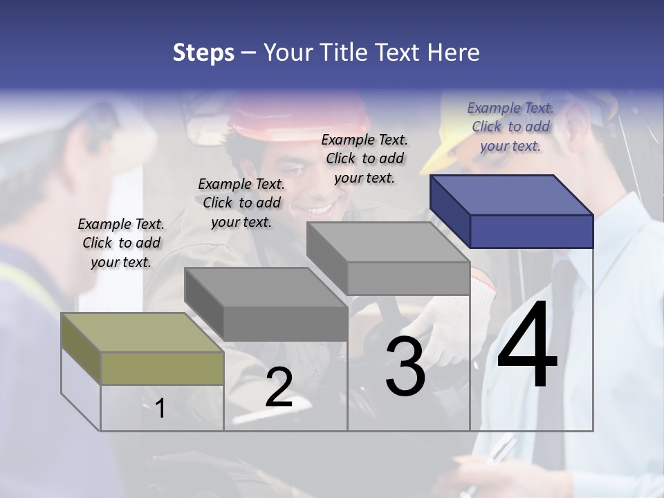 Forklift Foreman Caucasian PowerPoint Template