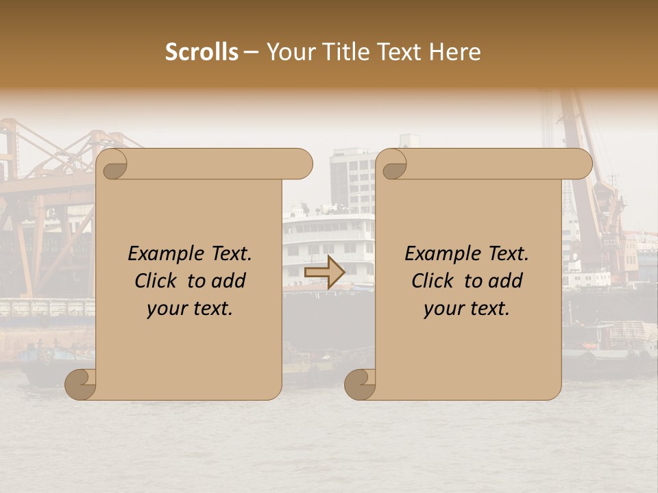 Sea Asia Trade PowerPoint Template