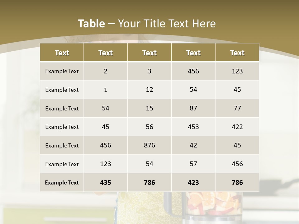 Indoor Health Meal PowerPoint Template
