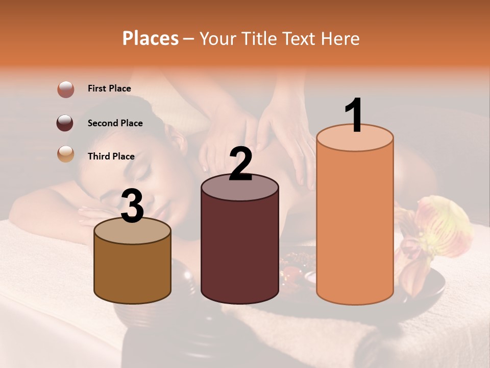 Beautiful Female Massaging PowerPoint Template