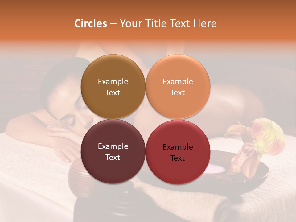 Beautiful Female Massaging PowerPoint Template