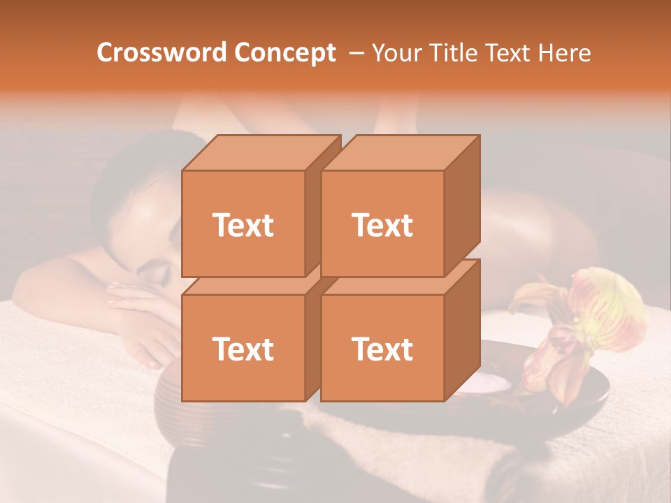 Beautiful Female Massaging PowerPoint Template