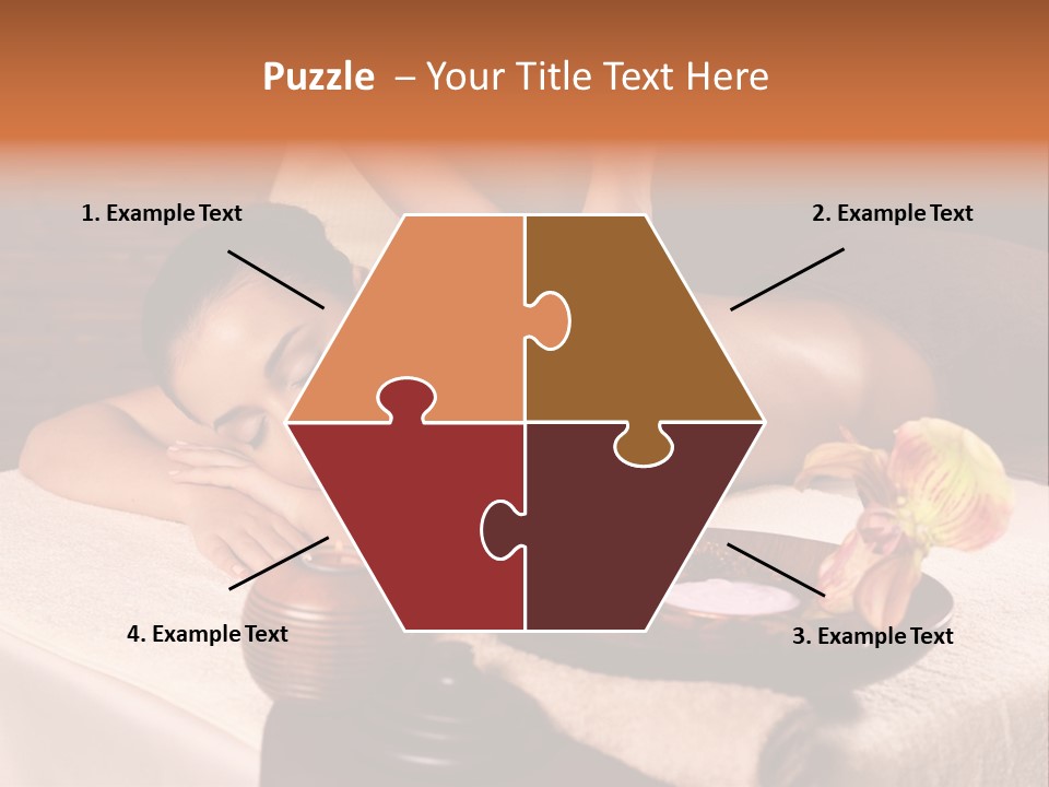 Beautiful Female Massaging PowerPoint Template