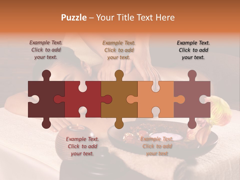 Beautiful Female Massaging PowerPoint Template