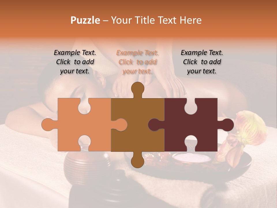 Beautiful Female Massaging PowerPoint Template