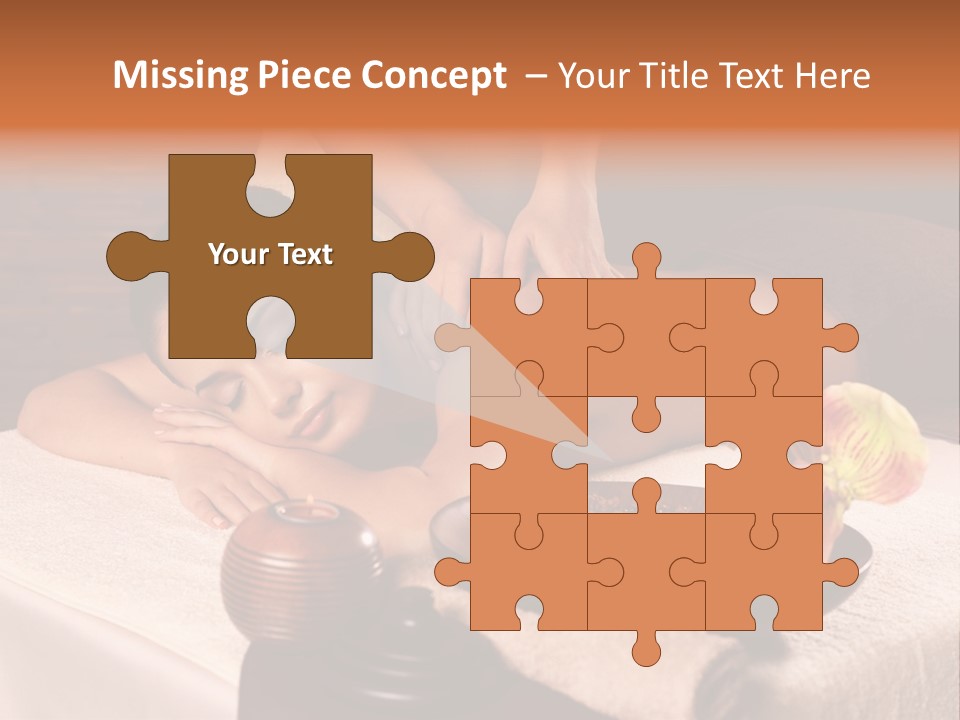 Beautiful Female Massaging PowerPoint Template