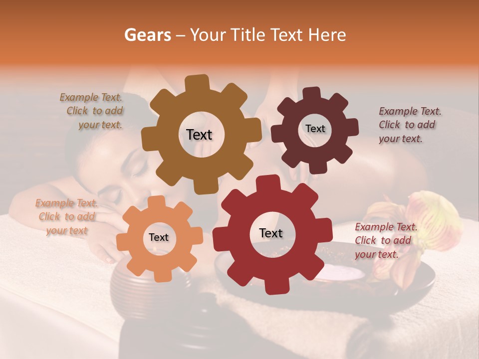 Beautiful Female Massaging PowerPoint Template