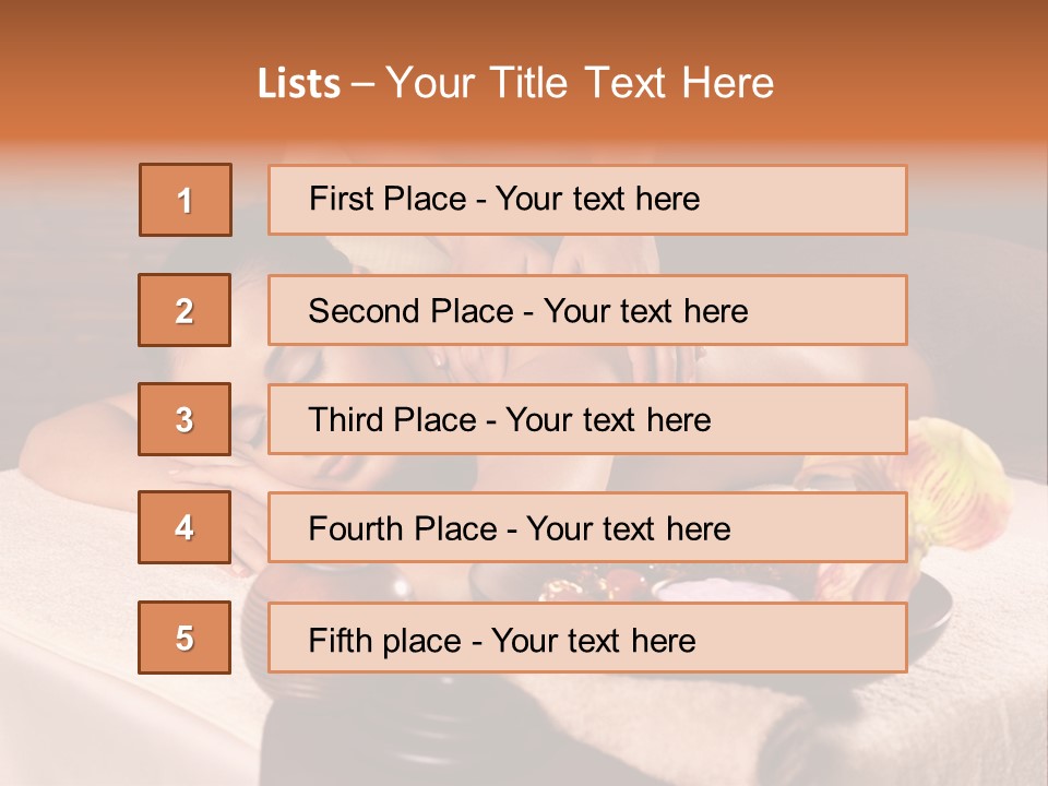 Beautiful Female Massaging PowerPoint Template