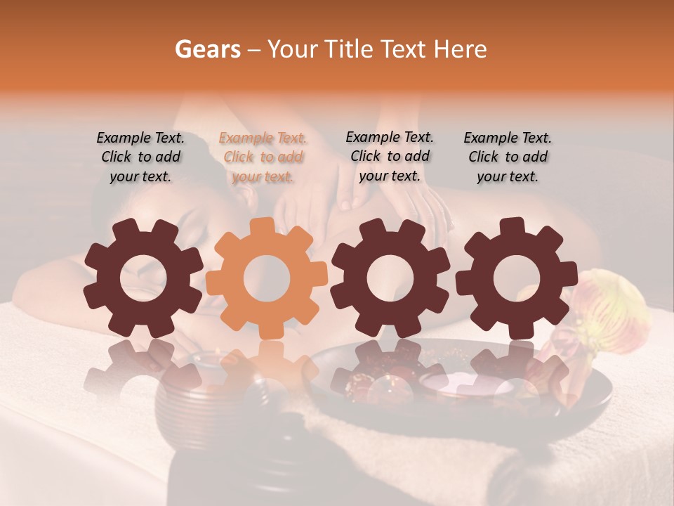 Beautiful Female Massaging PowerPoint Template