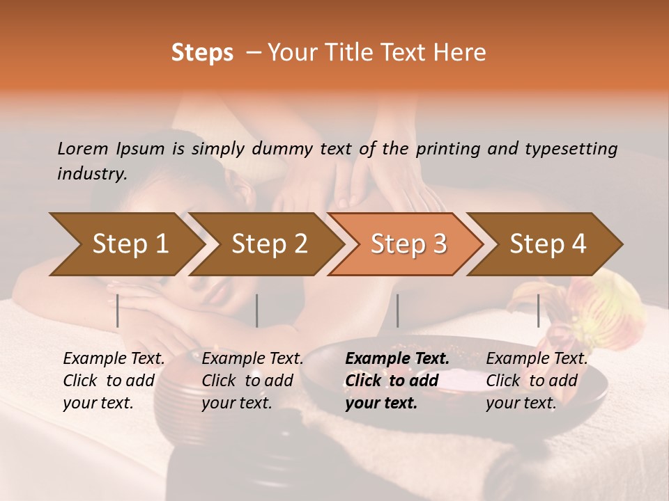Beautiful Female Massaging PowerPoint Template