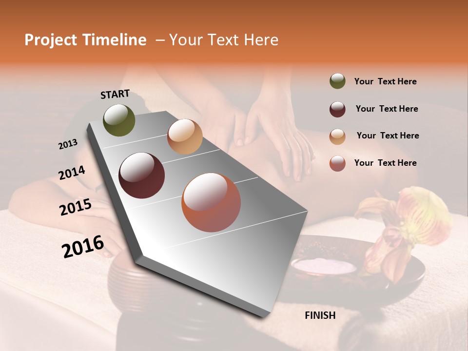 Beautiful Female Massaging PowerPoint Template