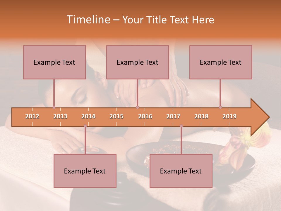 Beautiful Female Massaging PowerPoint Template