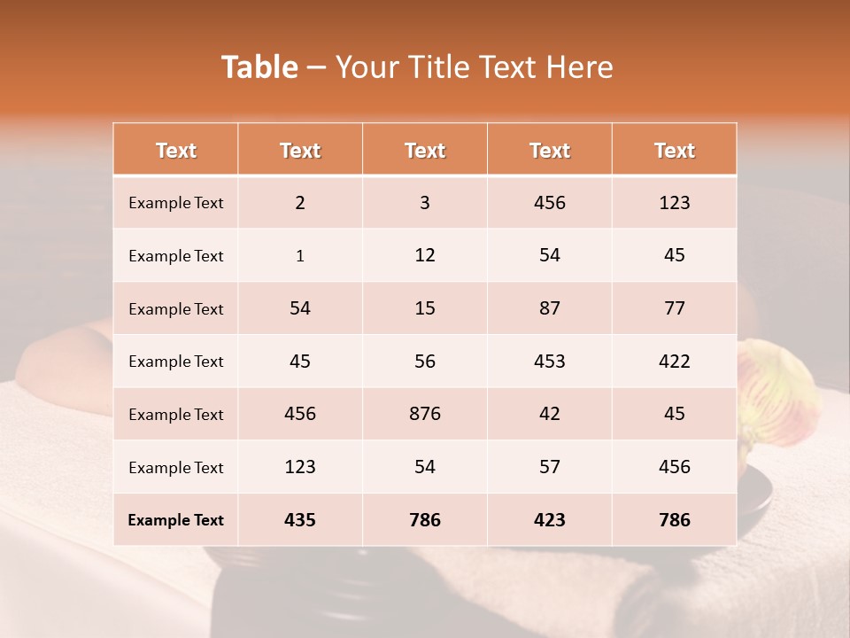 Beautiful Female Massaging PowerPoint Template