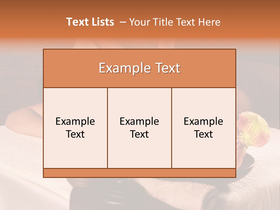 Beautiful Female Massaging PowerPoint Template