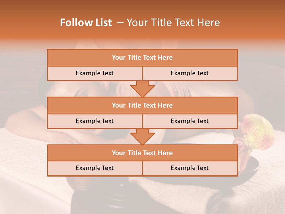 Beautiful Female Massaging PowerPoint Template