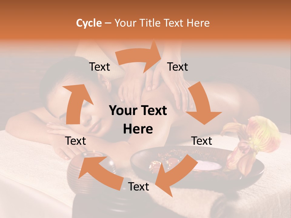 Beautiful Female Massaging PowerPoint Template