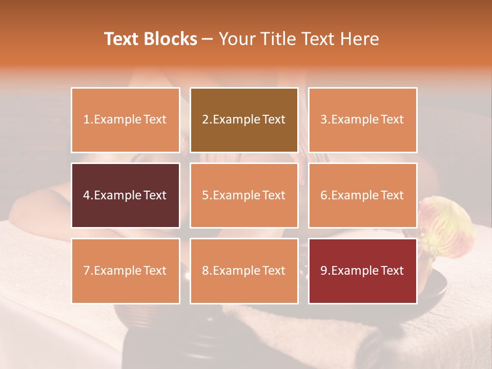 Beautiful Female Massaging PowerPoint Template