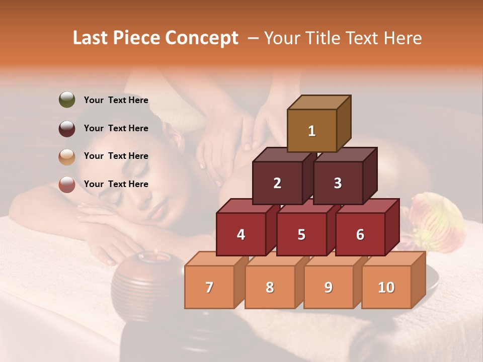 Beautiful Female Massaging PowerPoint Template