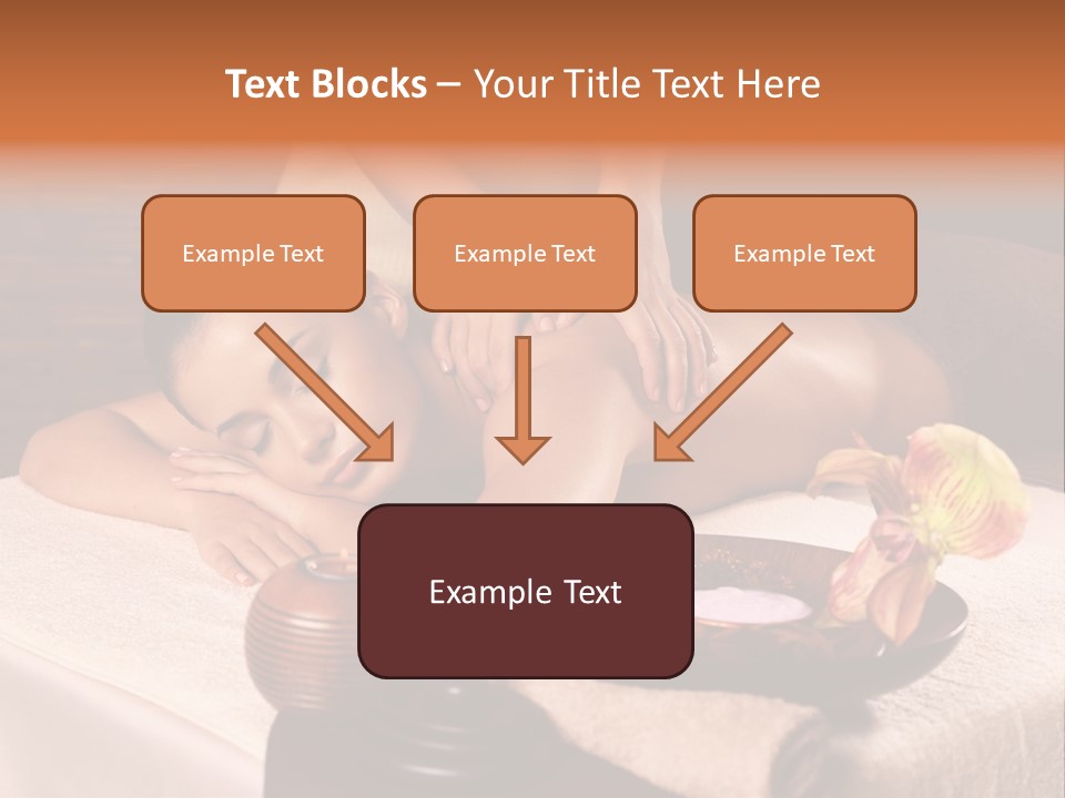 Beautiful Female Massaging PowerPoint Template