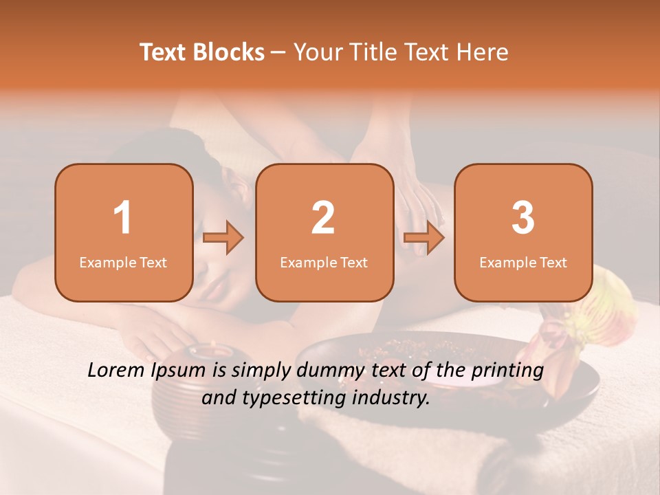 Beautiful Female Massaging PowerPoint Template