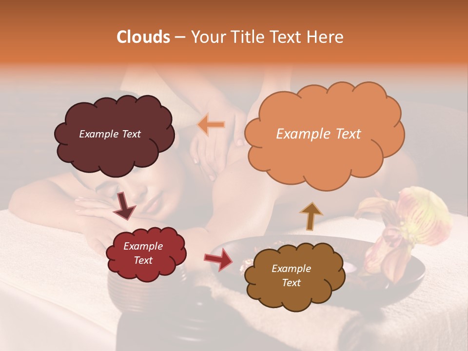 Beautiful Female Massaging PowerPoint Template