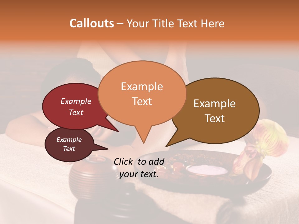 Beautiful Female Massaging PowerPoint Template