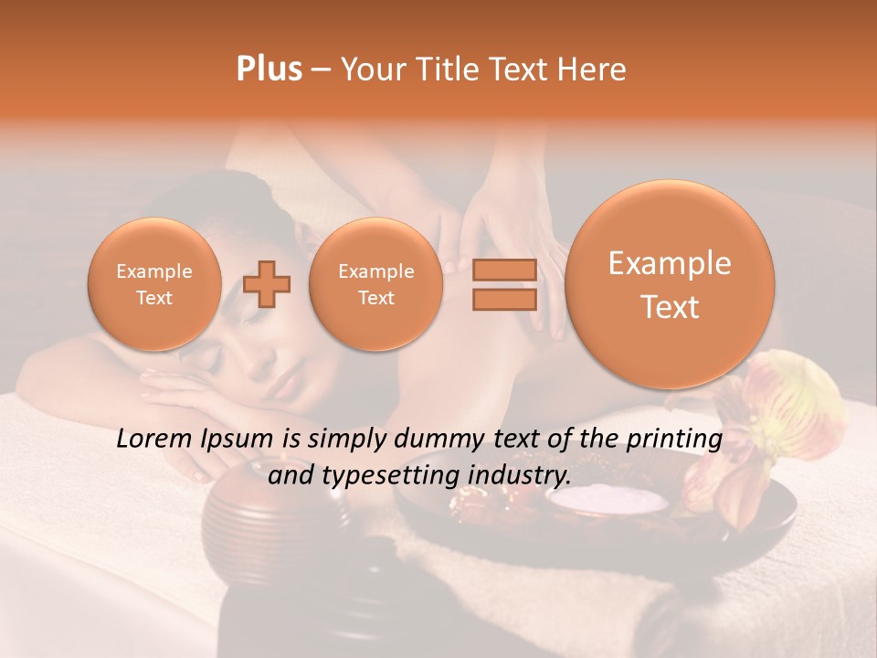 Beautiful Female Massaging PowerPoint Template